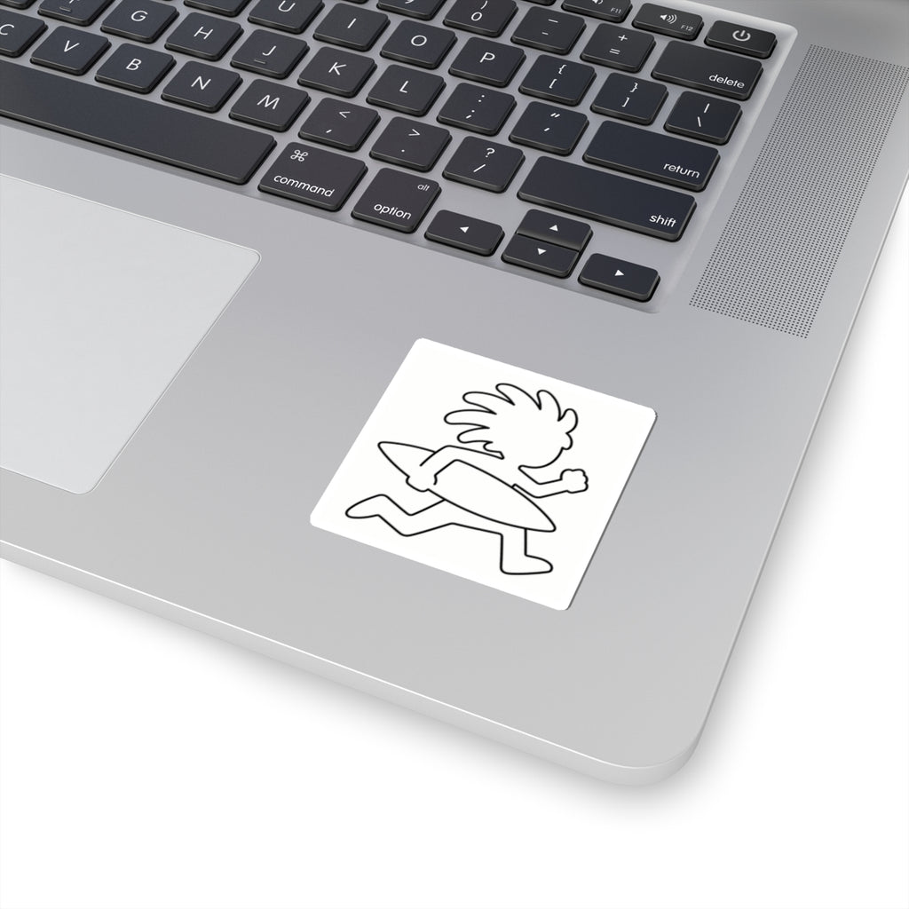 Running Surfer Sticker | Kiss-Cut Sticker