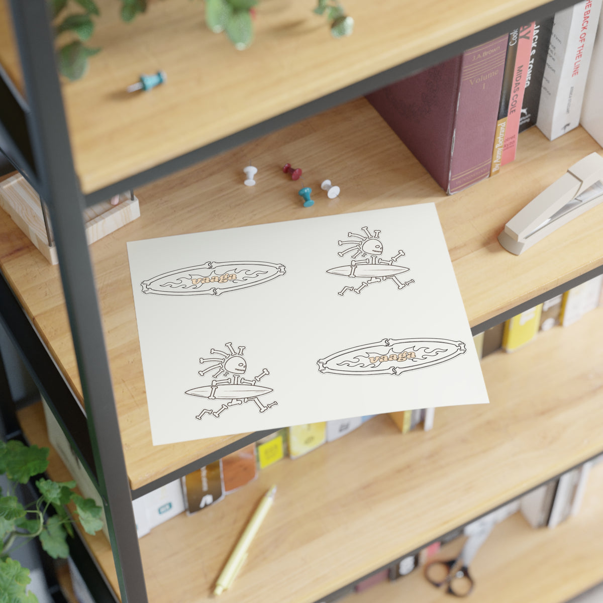 Vaaga Bones Collection Sticker Sheet