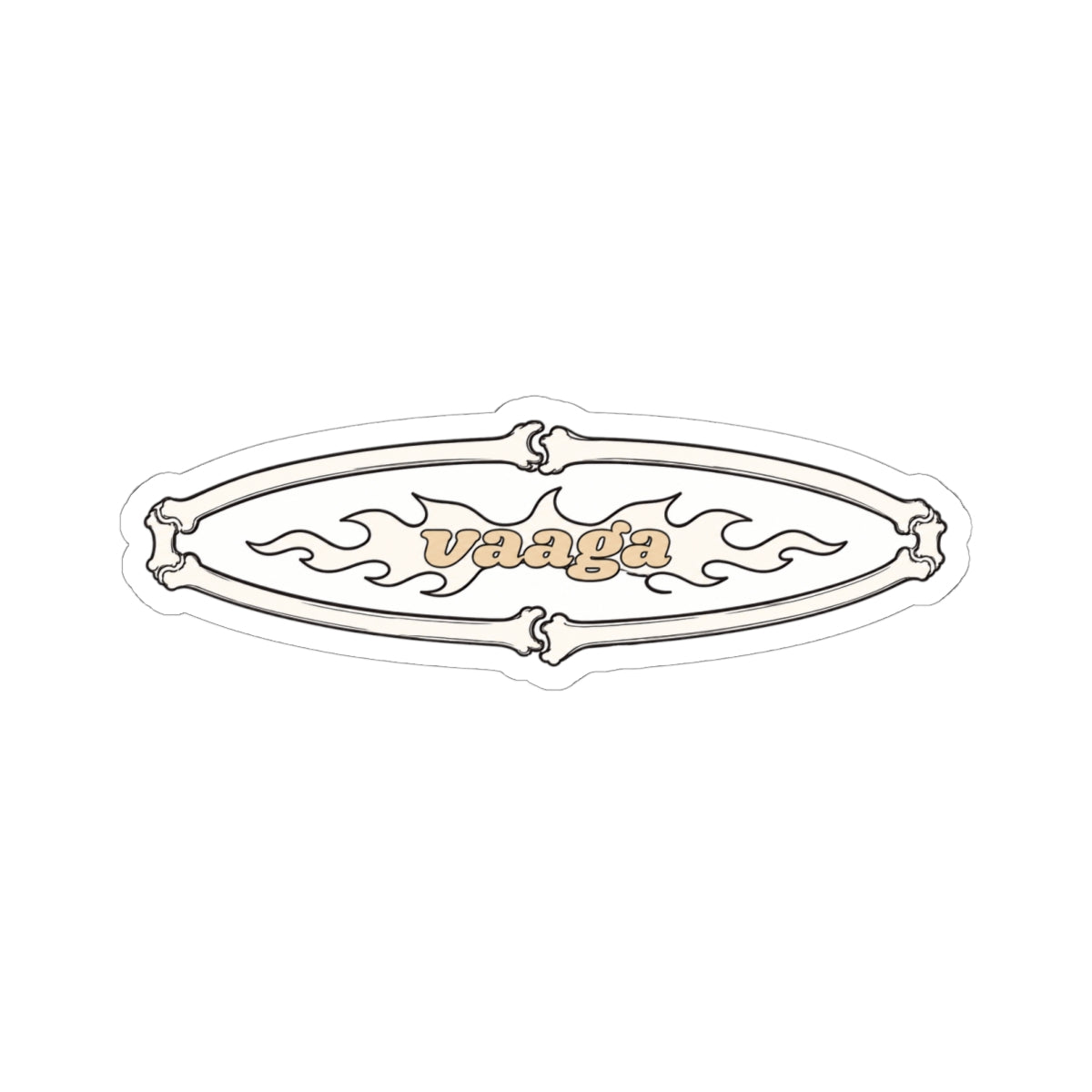 Vaaga Bones Collection Surfboard  Sticker