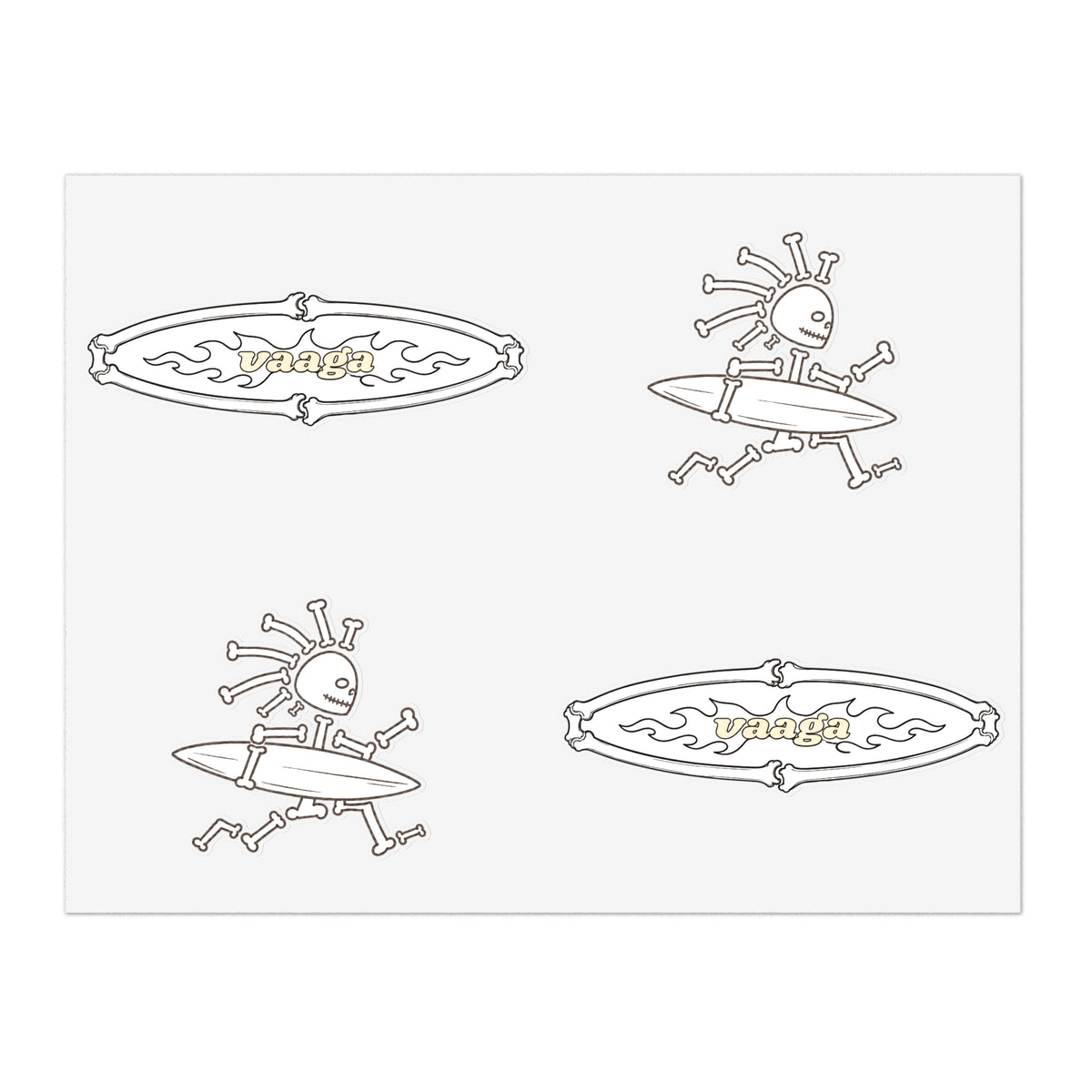 Vaaga Bones Collection Sticker Sheet