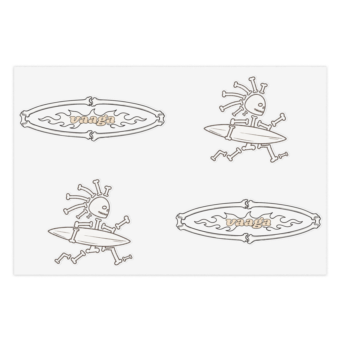Vaaga Bones Collection Sticker Sheet