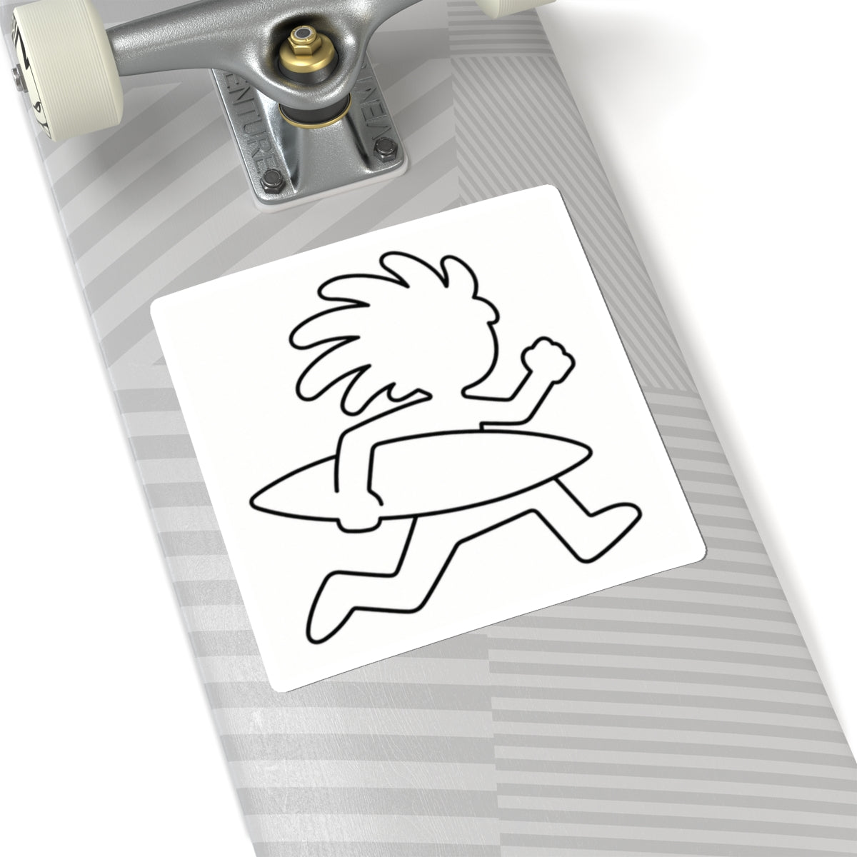 Running Surfer Sticker | Kiss-Cut Sticker