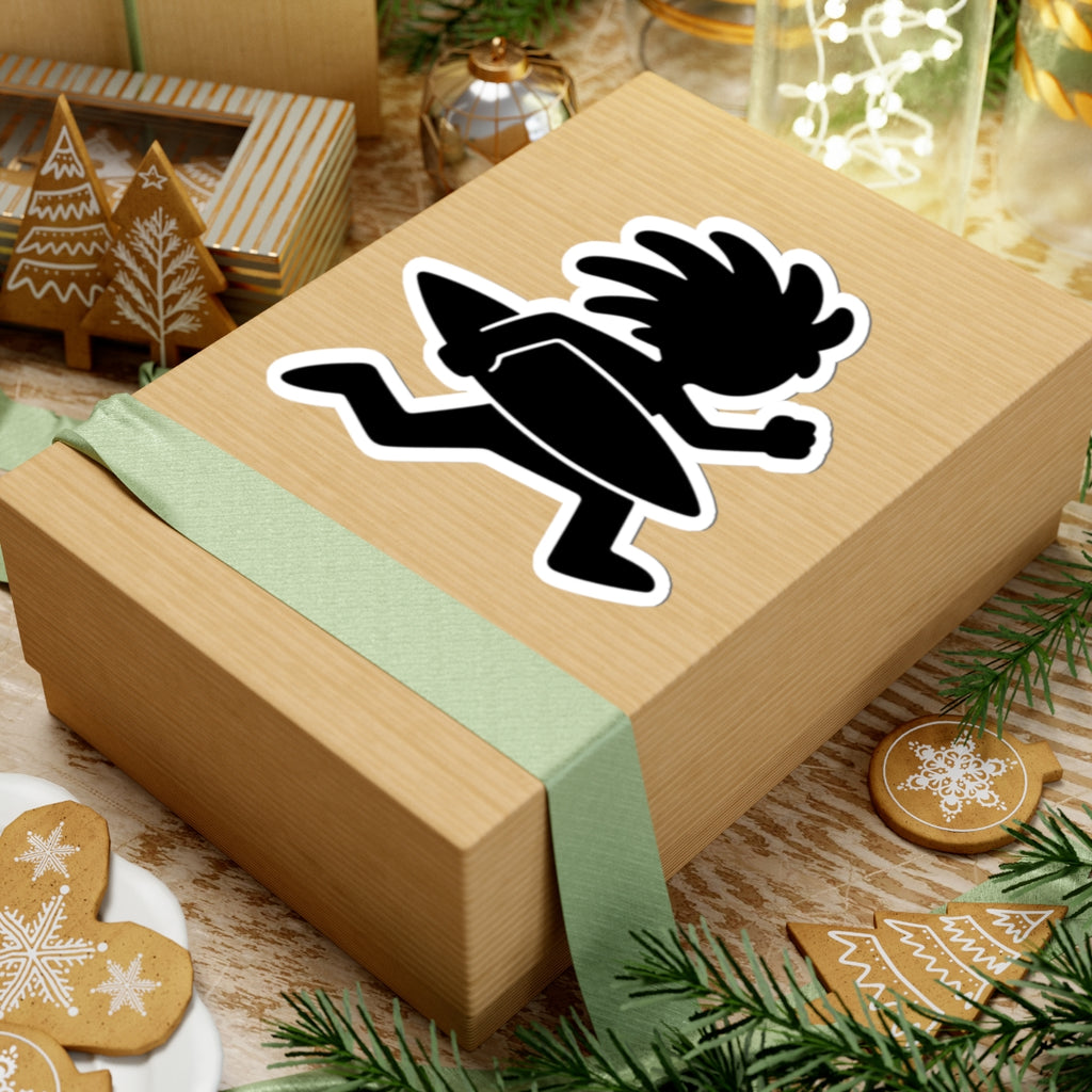 Running Surfer Sticker | Kiss-Cut Sticker