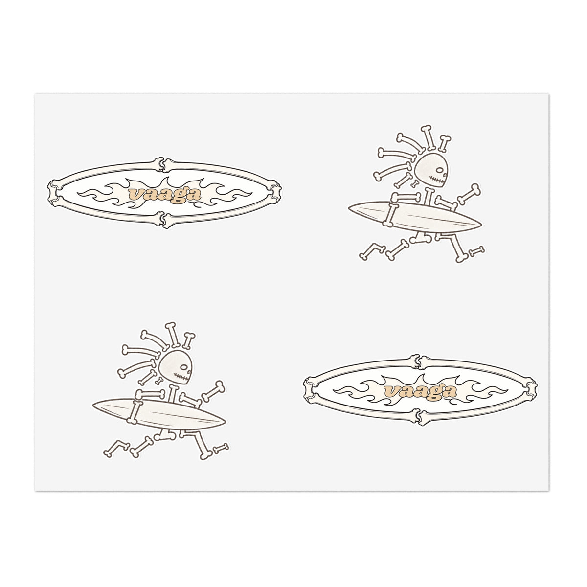 Vaaga Bones Collection Sticker Sheet