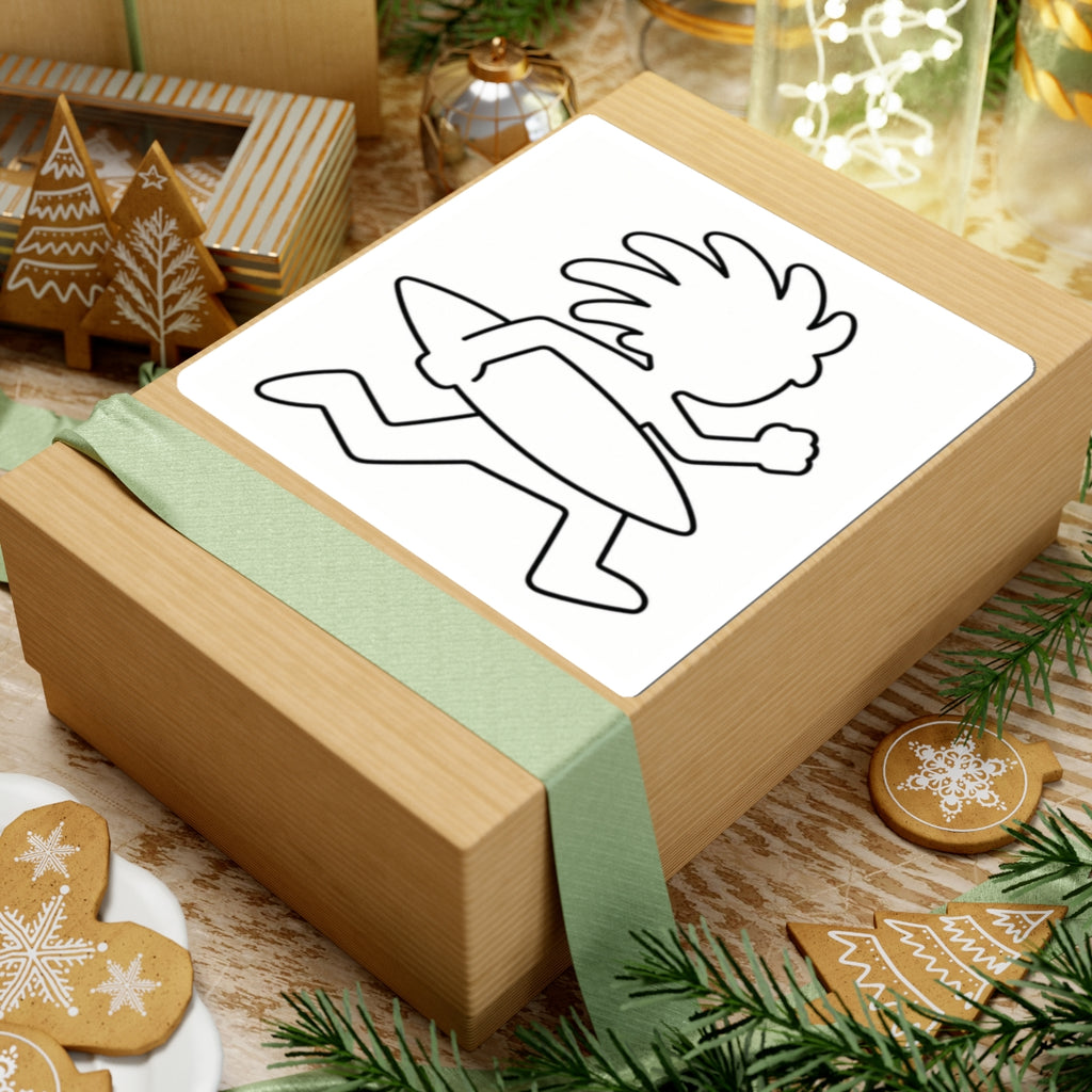Running Surfer Sticker | Kiss-Cut Sticker